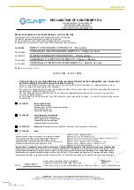 Preview for 78 page of CLIVET Ceiling & Floor-SL 2 IF2 53M Series Manual For Installation, Use And Maintenance