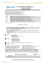 Preview for 118 page of CLIVET Ceiling & Floor-SL 2 IF2 53M Series Manual For Installation, Use And Maintenance