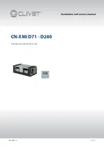 Предварительный просмотр 1 страницы CLIVET CN-XMi D112 Installation And Owner'S Manual