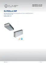 CLIVET ELFODuct MP 15 Installation, Use And Maintenance Manual preview