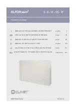 Preview for 1 page of CLIVET ELFOROOM 11 Installation And Maintenance Manual