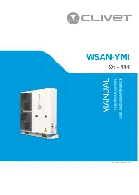 CLIVET WSAN-YMi 101 Instruction Manual For Installation, Use And Maintenance preview