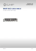 CLIVET WSAT-XSC3 260.6-480.8 Installation And Operating Manual preview