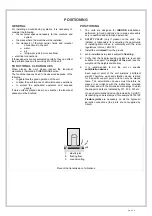 Preview for 14 page of CLIVET WSHN-EE 101 Installation And Use Manual