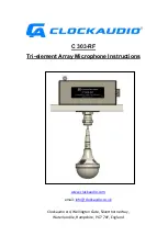 Preview for 1 page of Clockaudio C 303-RF Instructions Manual