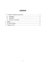 Preview for 2 page of Clockaudio C 303-RF Instructions Manual