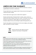 Preview for 3 page of Clockaudio CDT100 MK3 Manual