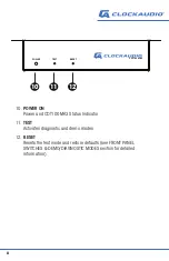 Preview for 8 page of Clockaudio CDT100 MK3 Manual