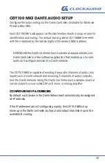 Preview for 17 page of Clockaudio CDT100 MK3 Manual