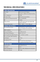 Preview for 27 page of Clockaudio CDT100 MK3 Manual