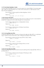 Preview for 40 page of Clockaudio CDT100 MK3 Manual