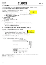 Preview for 10 page of Cloos GL 302 Operating Instructions Manual