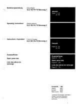 Preview for 3 page of Cloos GLC 403 PA-TS Operating Instructions Manual