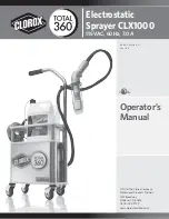 Preview for 1 page of CLOROX CLX1000 Operator'S Manual