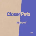 Preview for 1 page of Closer pets Mi Bowl CP500 Manual