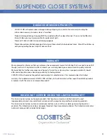 Preview for 35 page of closet.com Organization Delivered Installation Instruction