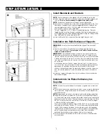 Preview for 3 page of Closet Maid 4' ShelfTrack Garage Organizer 3597 Installation Instructions