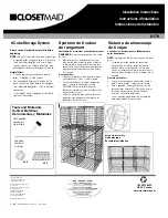 Preview for 1 page of Closet Maid 6-Cube Storage System Installation Instructions