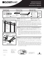 Preview for 1 page of Closet Maid Fabric Drawer 33805 Installation Instructions