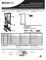 Preview for 1 page of Closet Maid In-Cabinet Trash Pull-Out 3185 Use And Care Manual