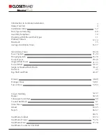 Preview for 2 page of Closet Maid MASTERSUITE Installer'S Assembly, Installation & Reference Manual