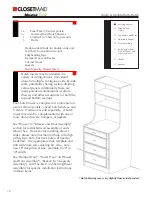 Preview for 38 page of Closet Maid MASTERSUITE Installer'S Assembly, Installation & Reference Manual