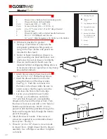 Preview for 48 page of Closet Maid MASTERSUITE Installer'S Assembly, Installation & Reference Manual