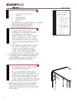 Preview for 52 page of Closet Maid MASTERSUITE Installer'S Assembly, Installation & Reference Manual