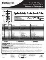 Closet Maid Stackable 7-Shelf Organizer S12ST Instruction Sheet preview