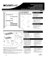 Closet Maid SuperSlide 5637 Installation Instructions Manual preview