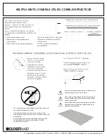 Preview for 4 page of ClosetMaid 01-15149 Instructions Manual