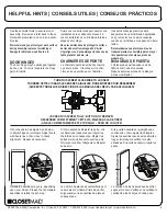 Preview for 4 page of ClosetMaid 12140 Assembly Instruction Manual