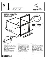 Preview for 11 page of ClosetMaid 12140 Assembly Instruction Manual