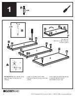 Preview for 6 page of ClosetMaid 1350900 Assembly Instructions Manual