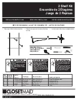 Предварительный просмотр 1 страницы ClosetMaid 2818100 Installation Instructions