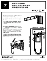 Предварительный просмотр 13 страницы ClosetMaid 5-8 FIXED MOUNT CLOSET ORGANIZER Installation Instructions Manual