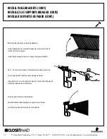 Предварительный просмотр 14 страницы ClosetMaid 5-8 FIXED MOUNT CLOSET ORGANIZER Installation Instructions Manual