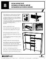 Предварительный просмотр 15 страницы ClosetMaid 5-8 FIXED MOUNT CLOSET ORGANIZER Installation Instructions Manual