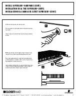 Предварительный просмотр 17 страницы ClosetMaid 5-8 FIXED MOUNT CLOSET ORGANIZER Installation Instructions Manual