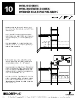 Предварительный просмотр 18 страницы ClosetMaid 5-8 FIXED MOUNT CLOSET ORGANIZER Installation Instructions Manual