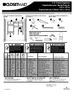 Preview for 1 page of ClosetMaid 8808 Instruction Manual