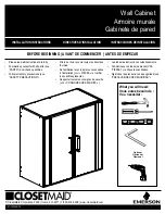 Preview for 1 page of ClosetMaid EMERSON 3306240 Installation Instructions Manual