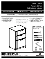 Preview for 25 page of ClosetMaid EMERSON 3306240 Installation Instructions Manual