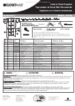 ClosetMaid EMERSON S25TS Assembly Instructions предпросмотр