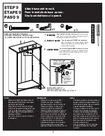 Preview for 16 page of ClosetMaid Impressions Narrow Kit Instruction Manuals