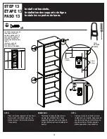 Preview for 20 page of ClosetMaid Impressions Narrow Kit Instruction Manuals