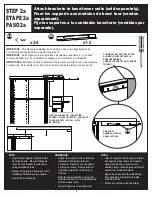 Preview for 38 page of ClosetMaid Impressions Narrow Kit Instruction Manuals