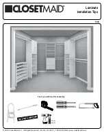 Предварительный просмотр 1 страницы ClosetMaid Laminate Installation Tips Manual