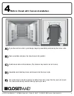 Предварительный просмотр 6 страницы ClosetMaid Laminate Installation Tips Manual