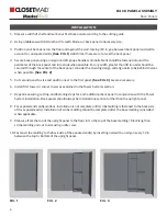 Предварительный просмотр 6 страницы ClosetMaid MasterSuite Installer'S Assembly, Installation & Reference Manual